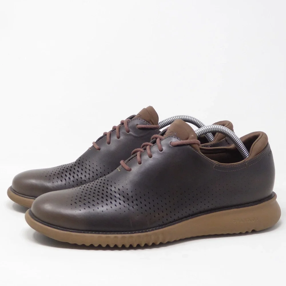 Cole Haan Mens 2.Zerogrand Laser Wingtip Oxford Dark Brown C25530 9.5M